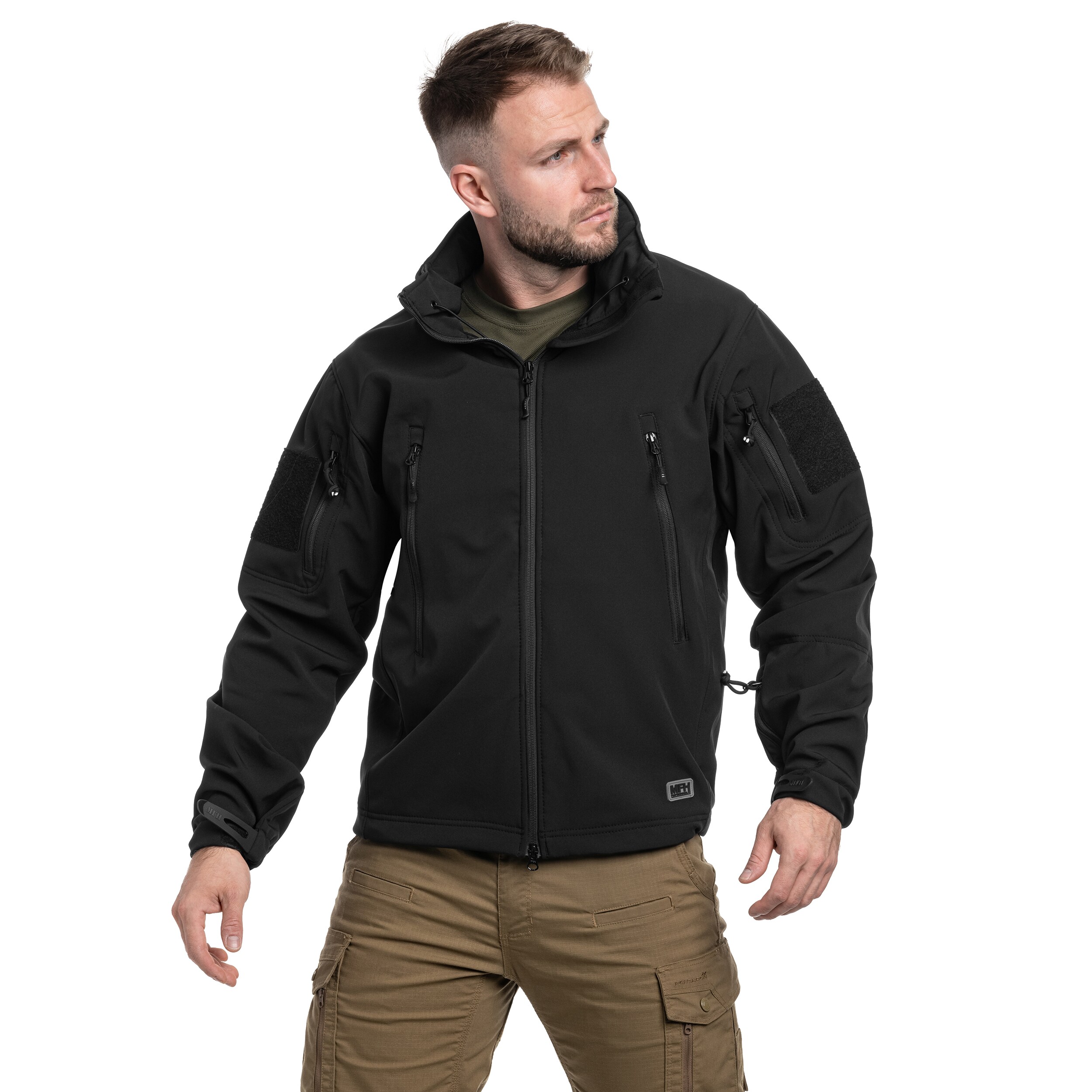 MFH Scorpion Softshell kabát - Black