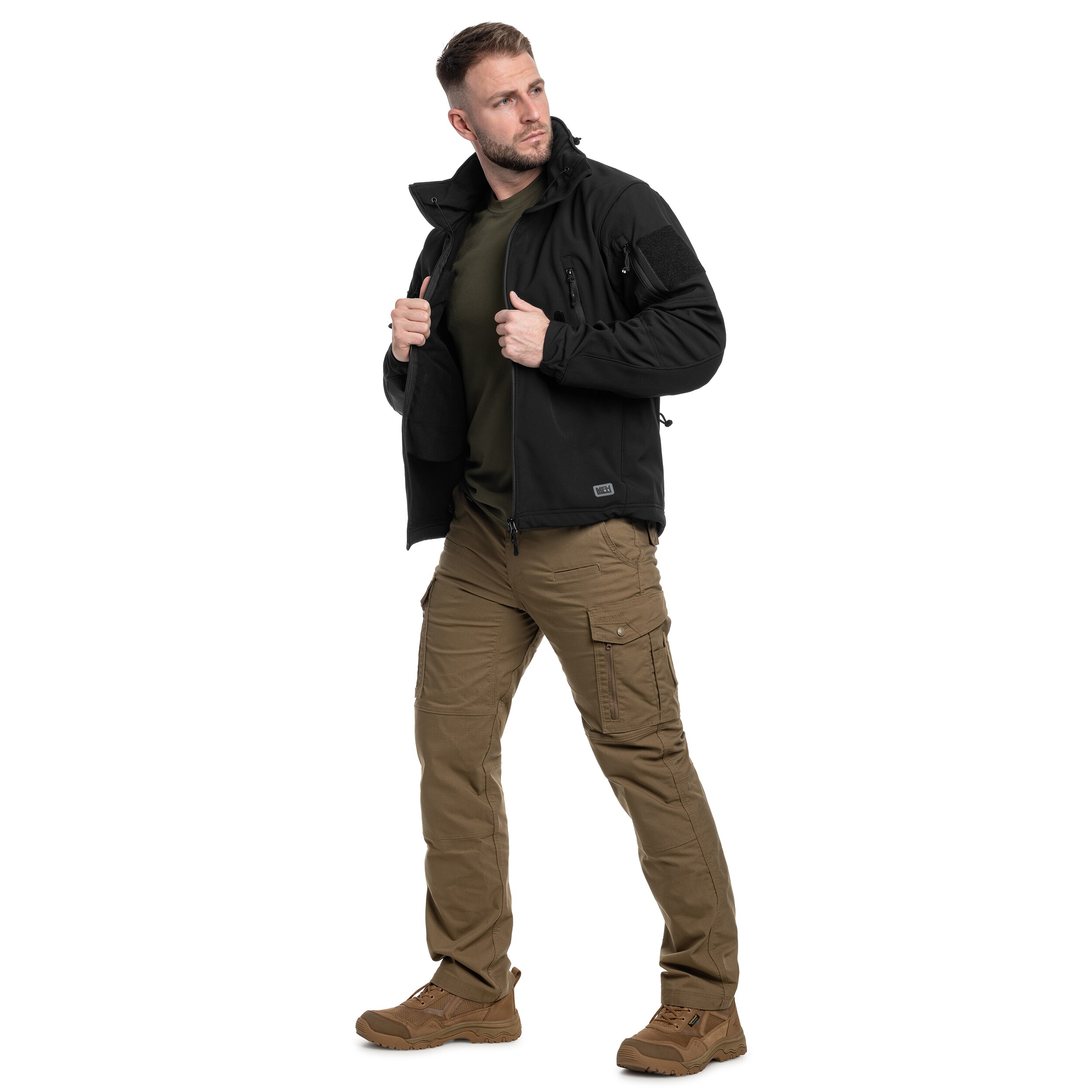 MFH Scorpion Softshell kabát - Black