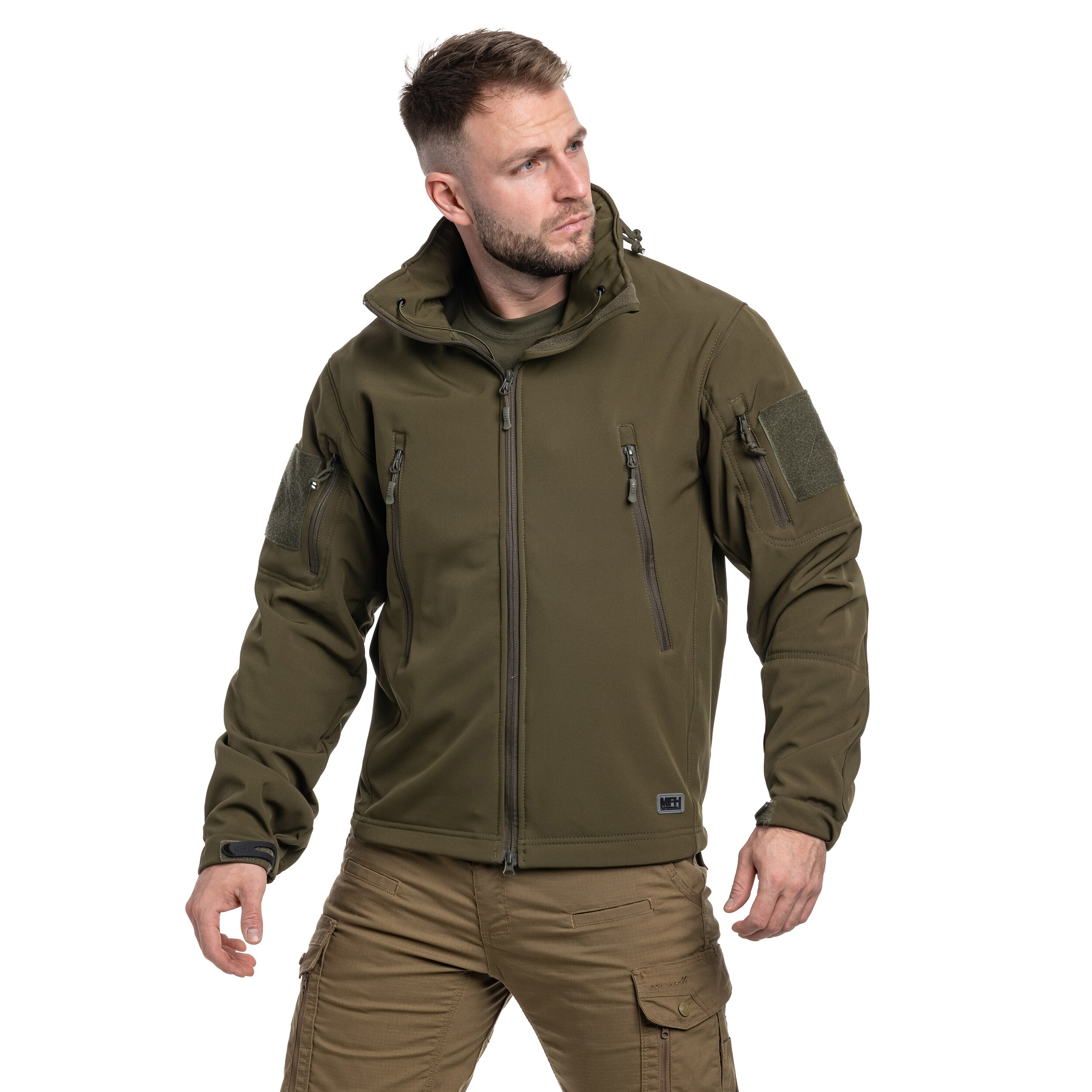 MFH Scorpion Softshell kabát - Olive