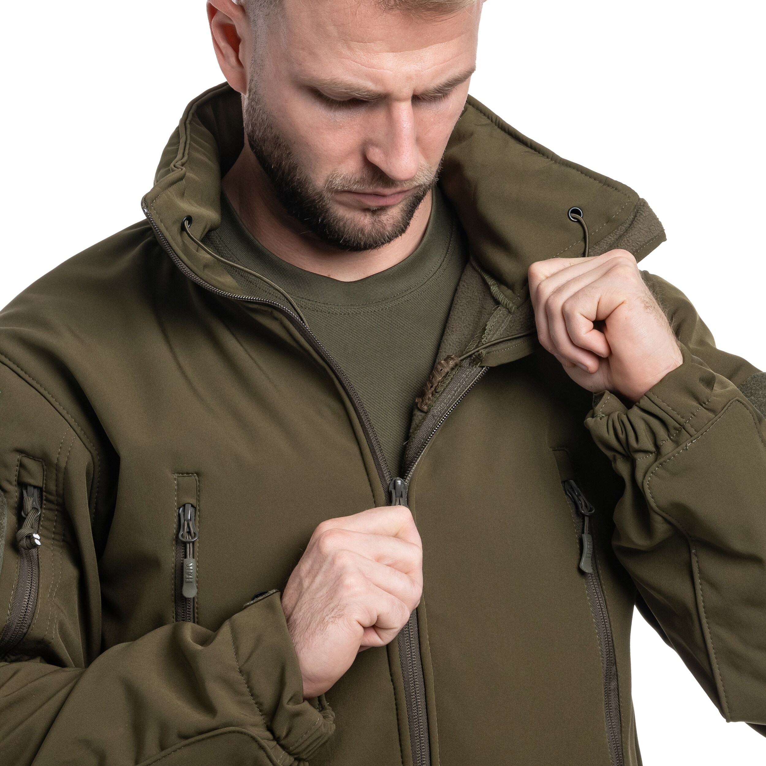 MFH Scorpion Softshell kabát - Olive
