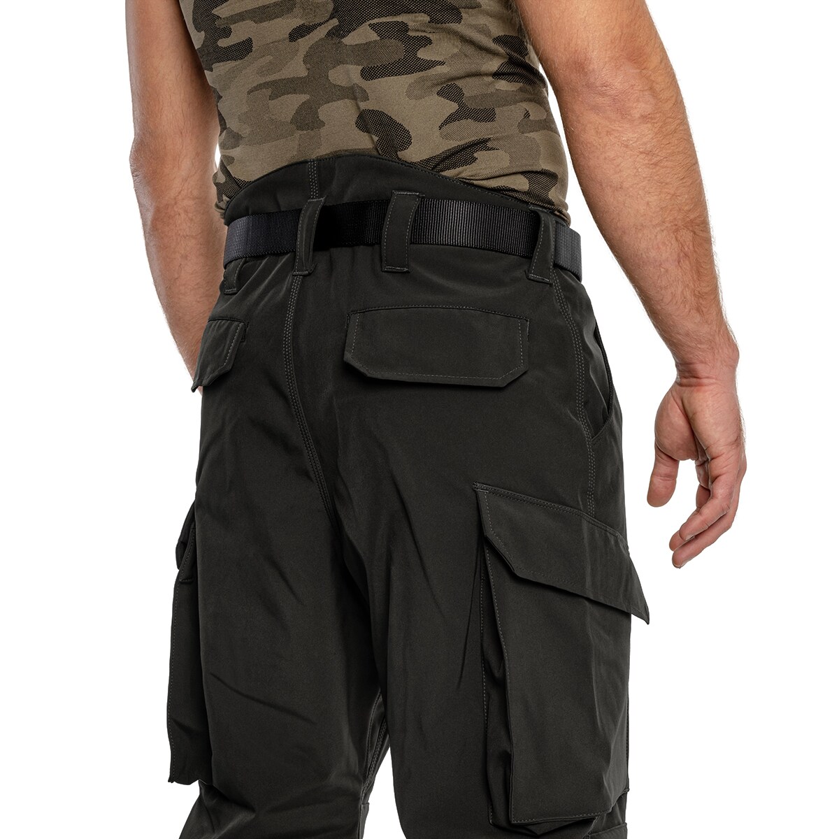 Mil-Tec Softshell Explorer bélelt nadrág - Black - vízálló