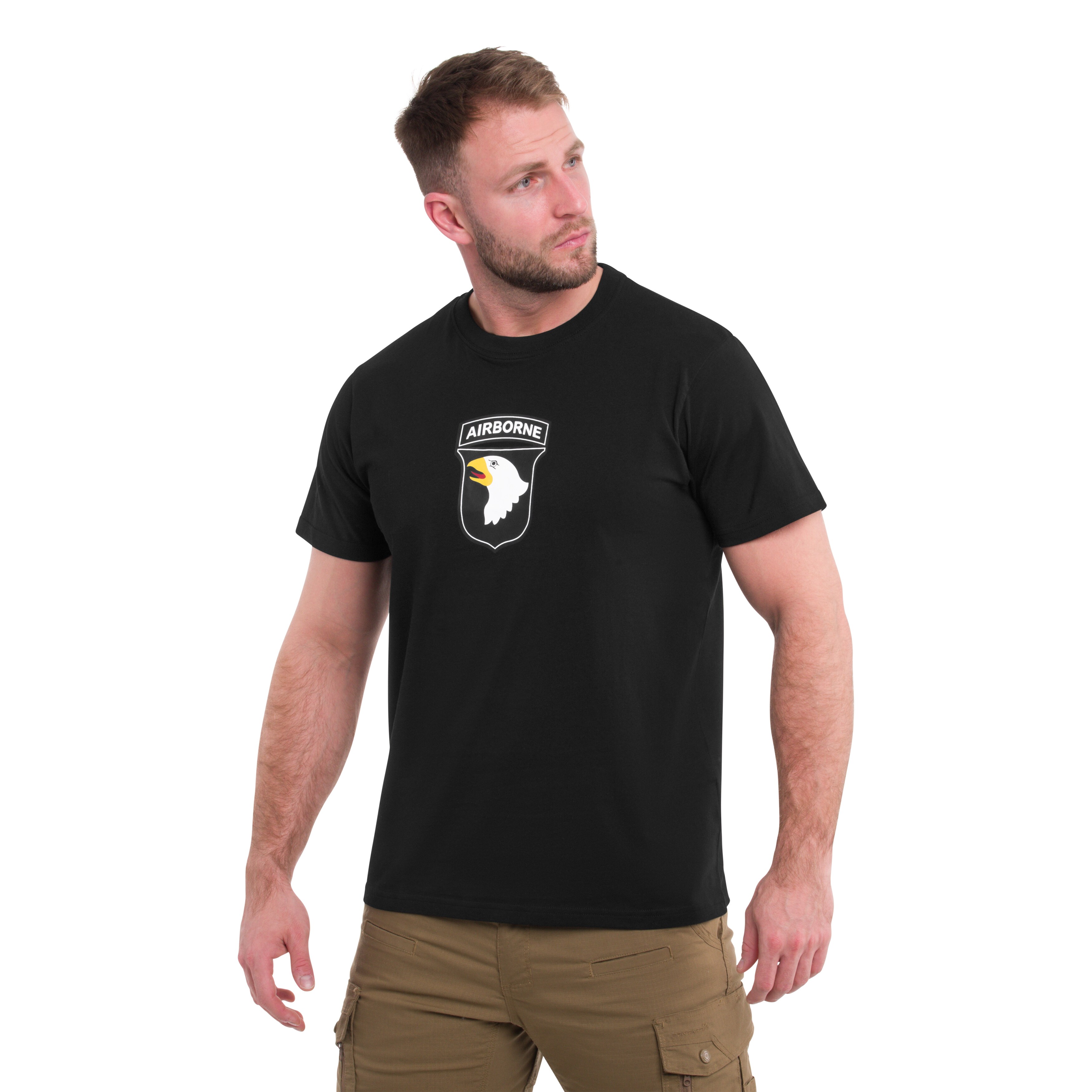 Mil-Tec 101st Airborne T-shirt póló - Black
