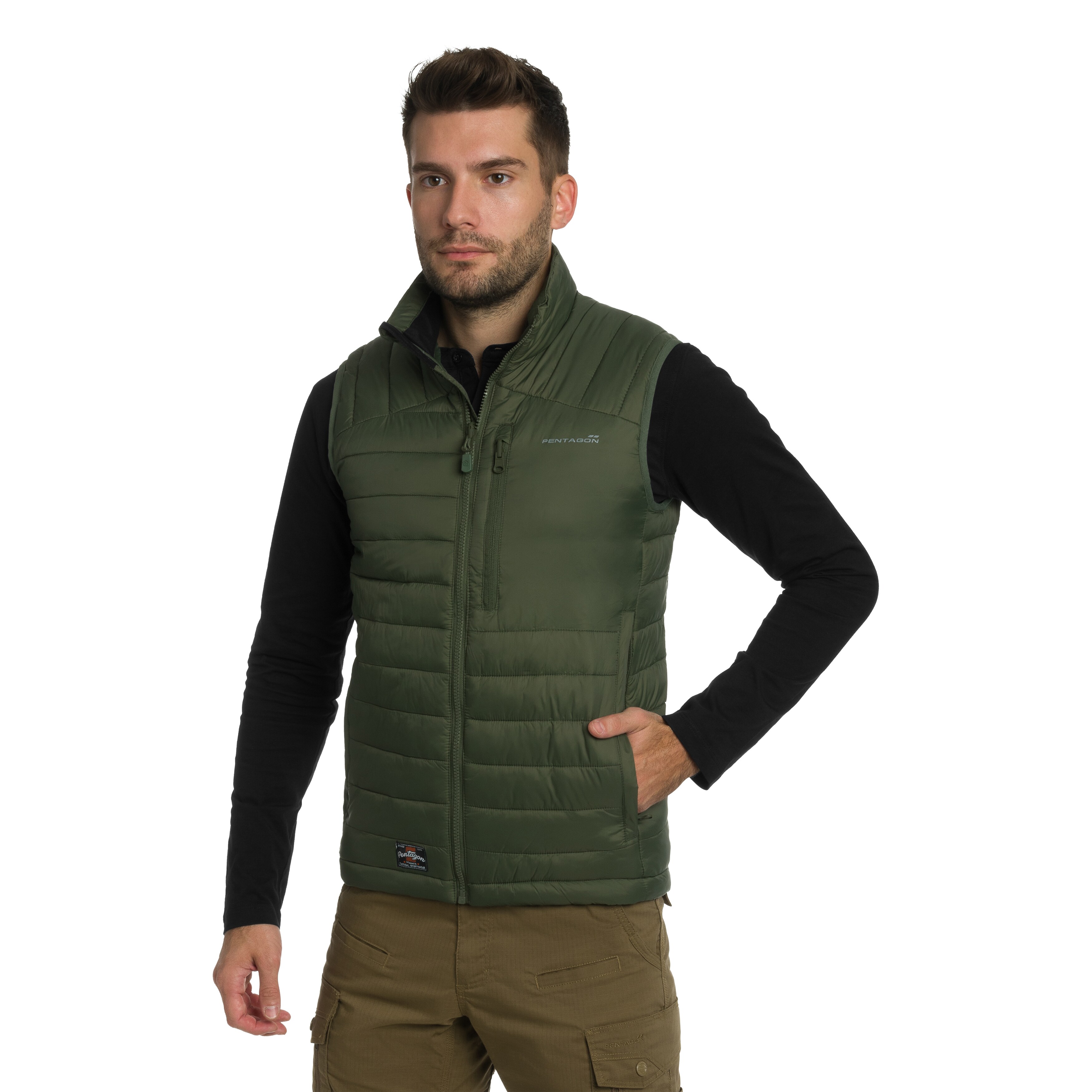 Pentagon Homer Vest ujjatlan kabát - Camo Green