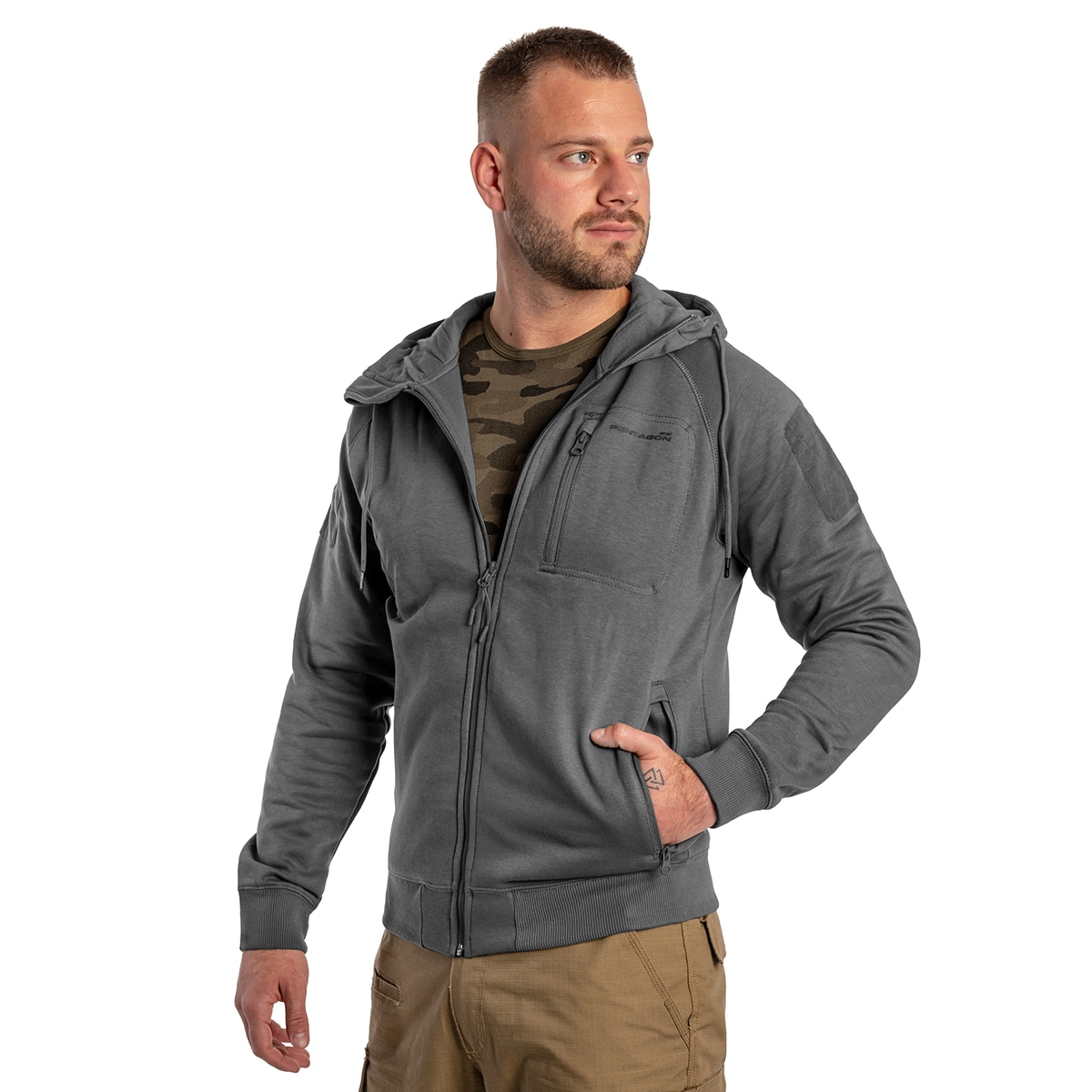 Pentagon Leonidas 2.0 Tactical Hoodie pulóver - Wolf Grey