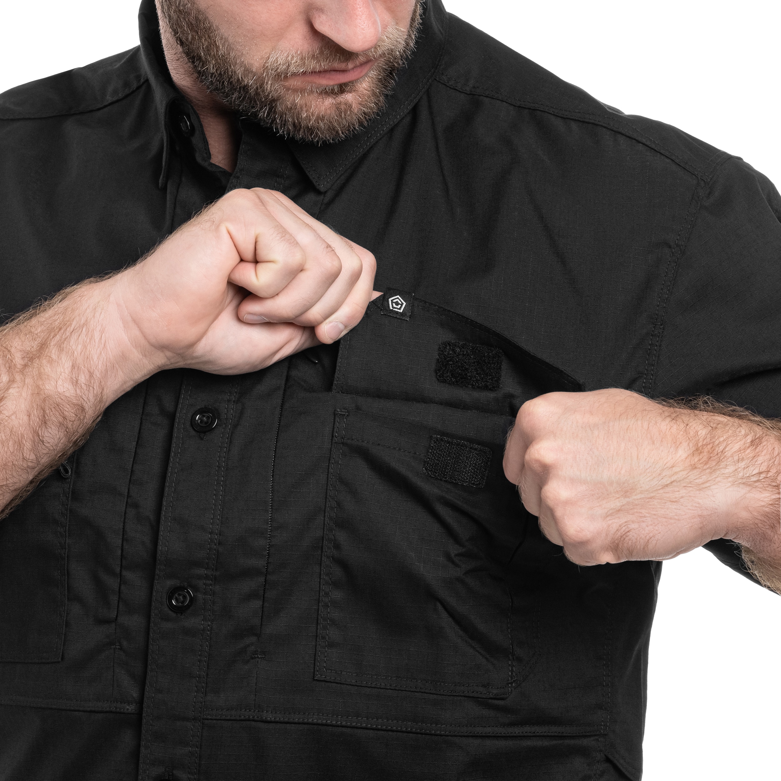 Pentagon Plato Short Sleeve taktikai szolgálati ing - Black