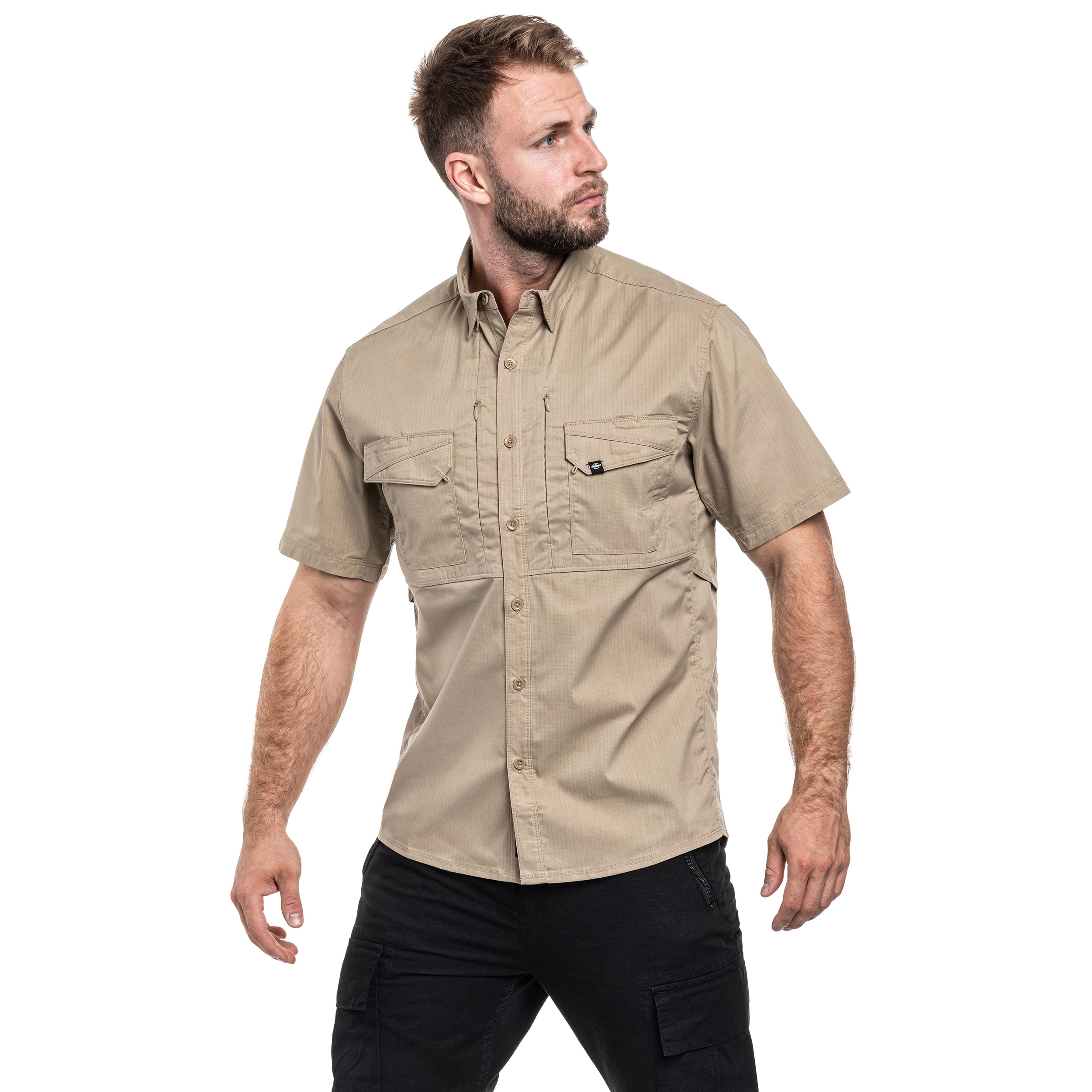 Pentagon Plato Short Sleeve taktikai szolgálati ing - Khaki