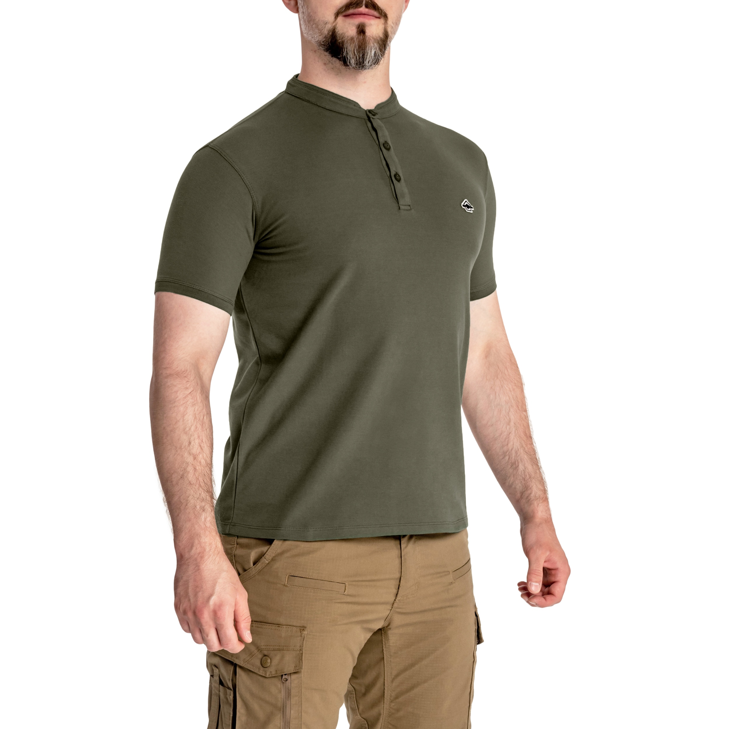 Pentagon Levantes Henley T-shirt póló - Camo Green
