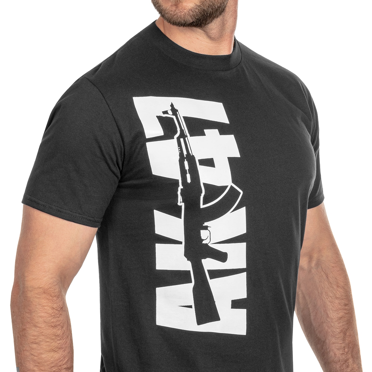 TigerWood AK 47 T-shirt póló - Fekete