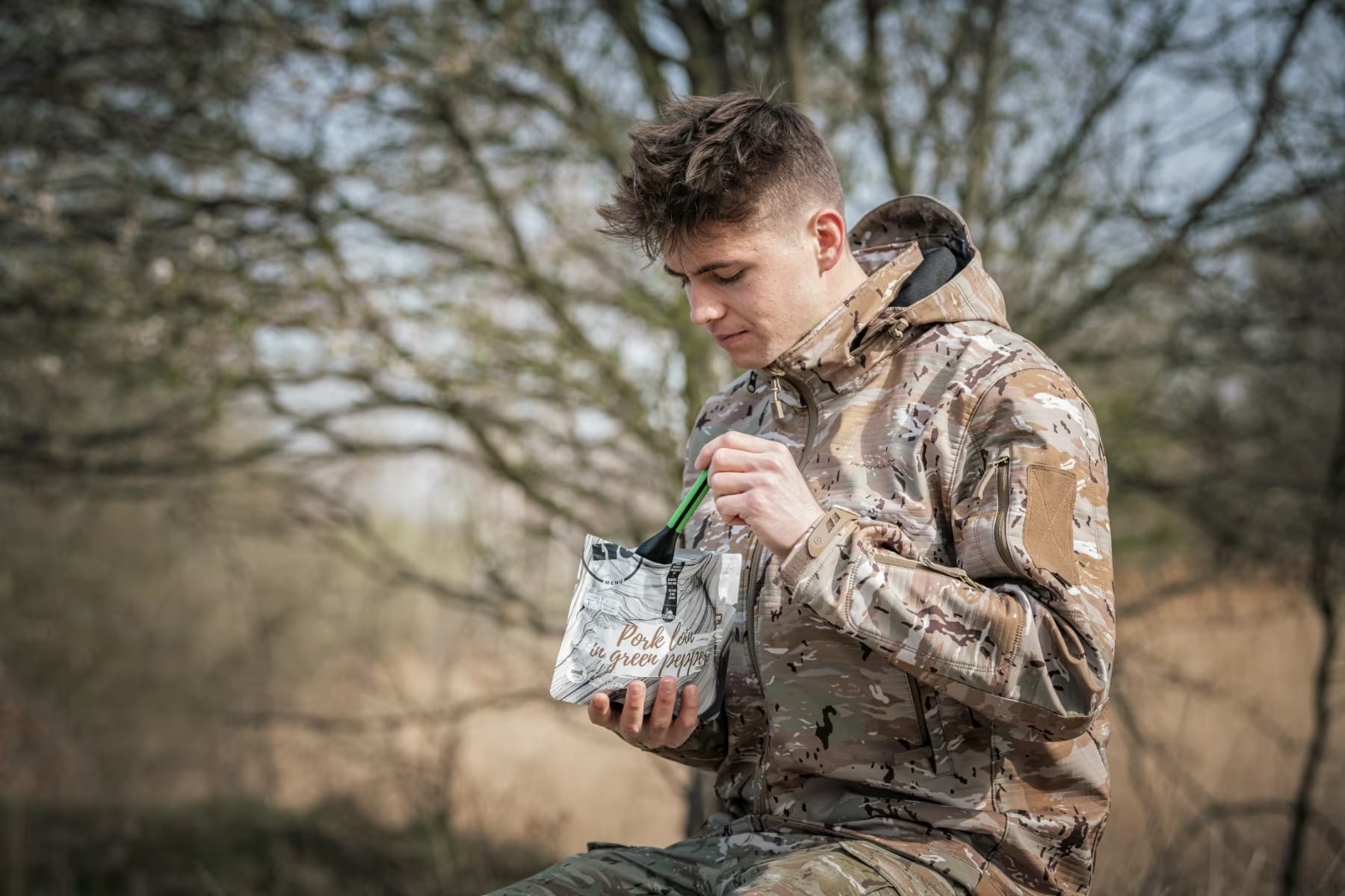  Lyo Food fagyasztva szárított sertésszűz zöldborsmártásban 