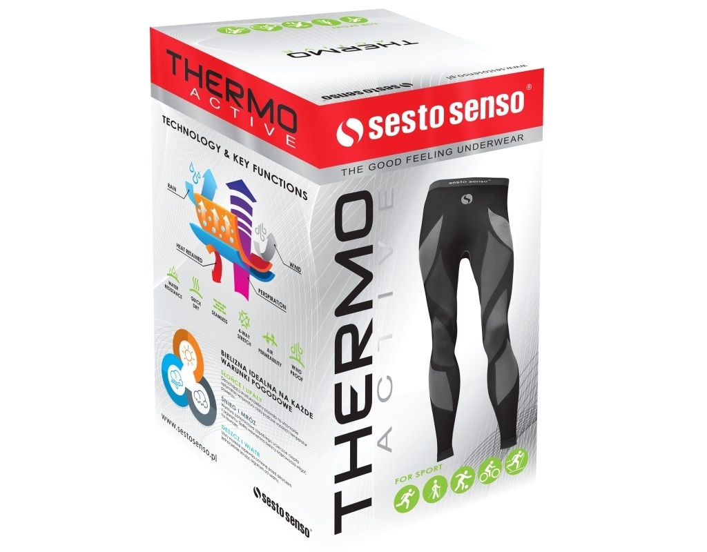 Sesto Senso Thermo Active Thermal Pants Graphite/Black