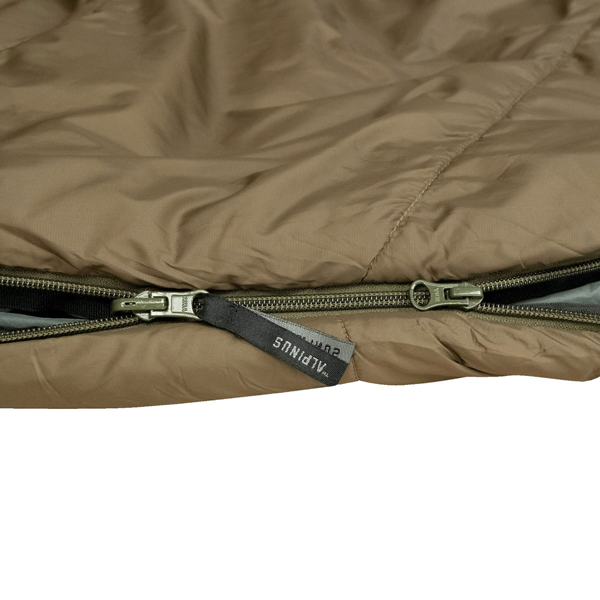Alpinus Survival 1300 Sleeping Bag Olive - left