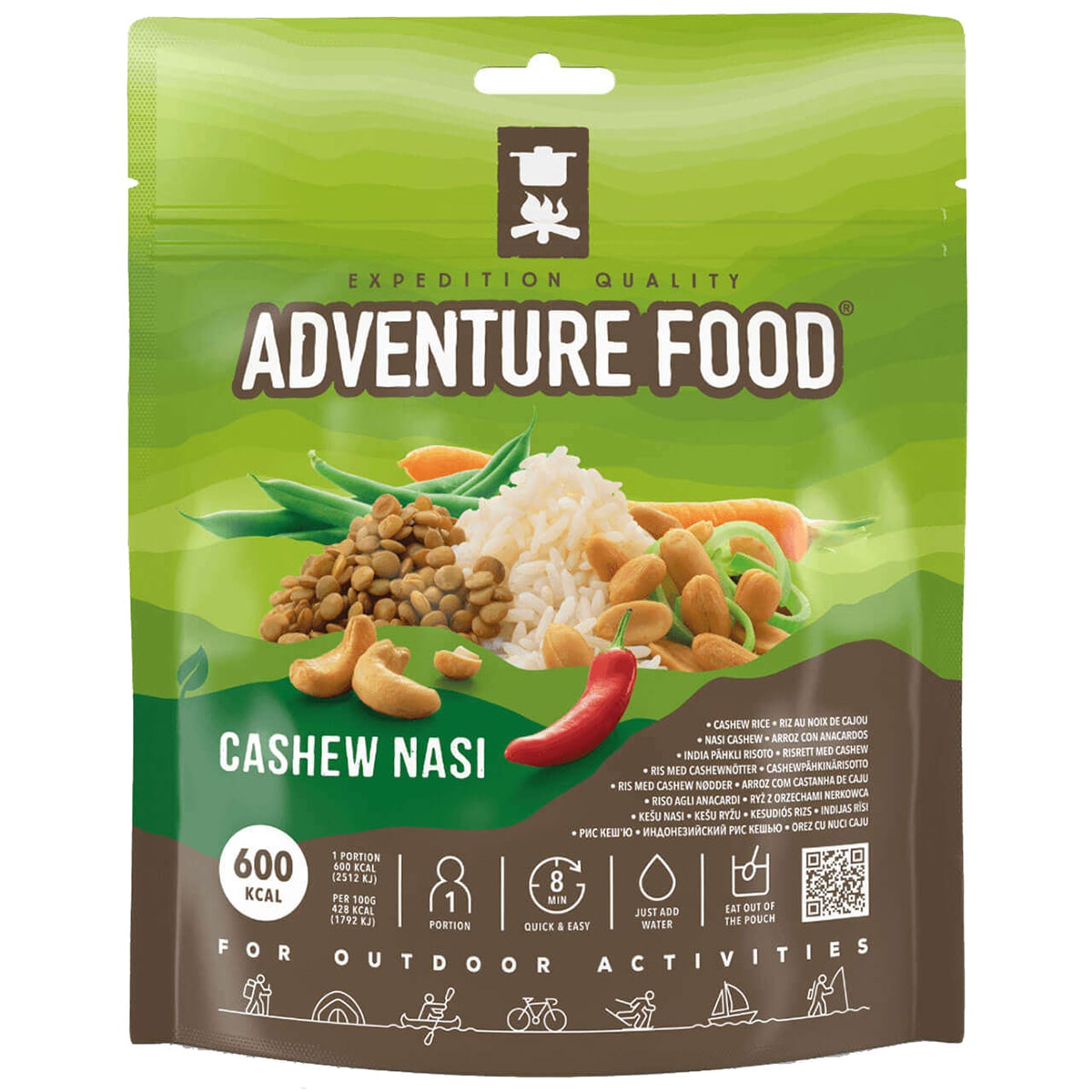 Adventure Food Freeze-dried food cashew rice vegetarian 140 g