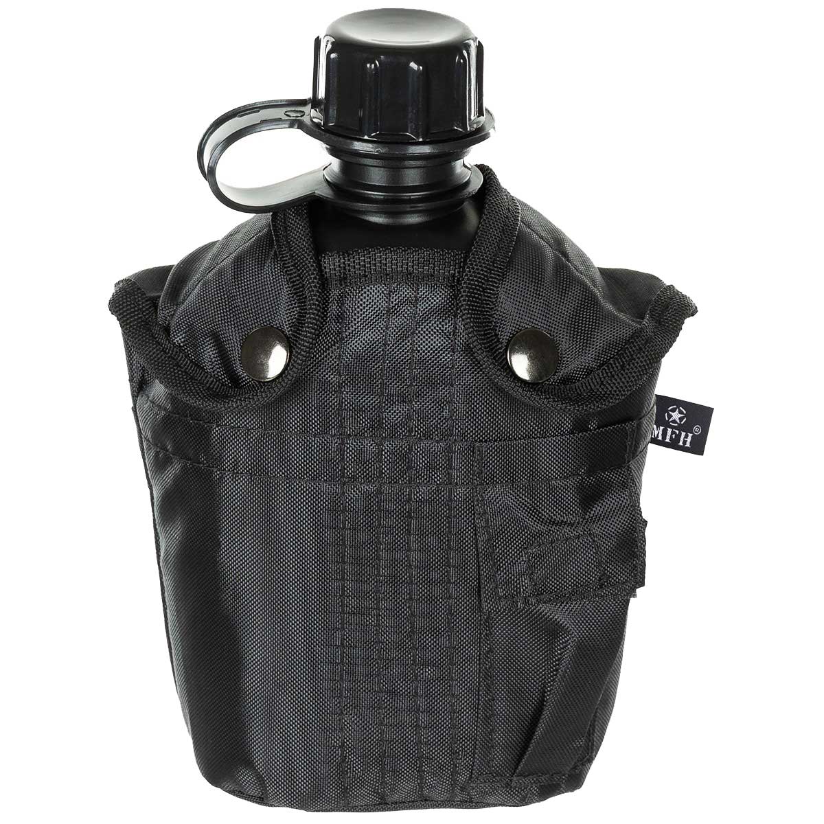 MFH Canteen with Cover 1 l - Black