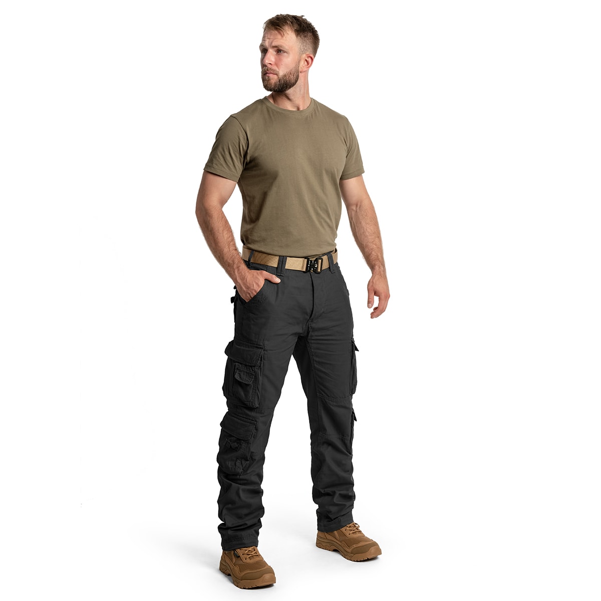 Brandit Pure Slim Fit Pants - Black