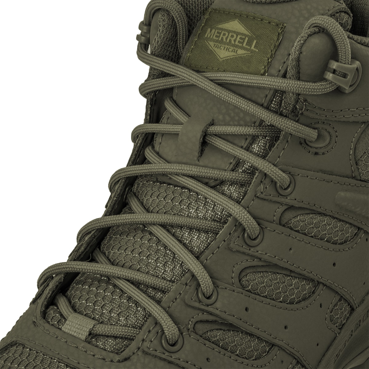 Merrell MOAB 3 Mid Tactical Waterproof Boots - Dark Olive