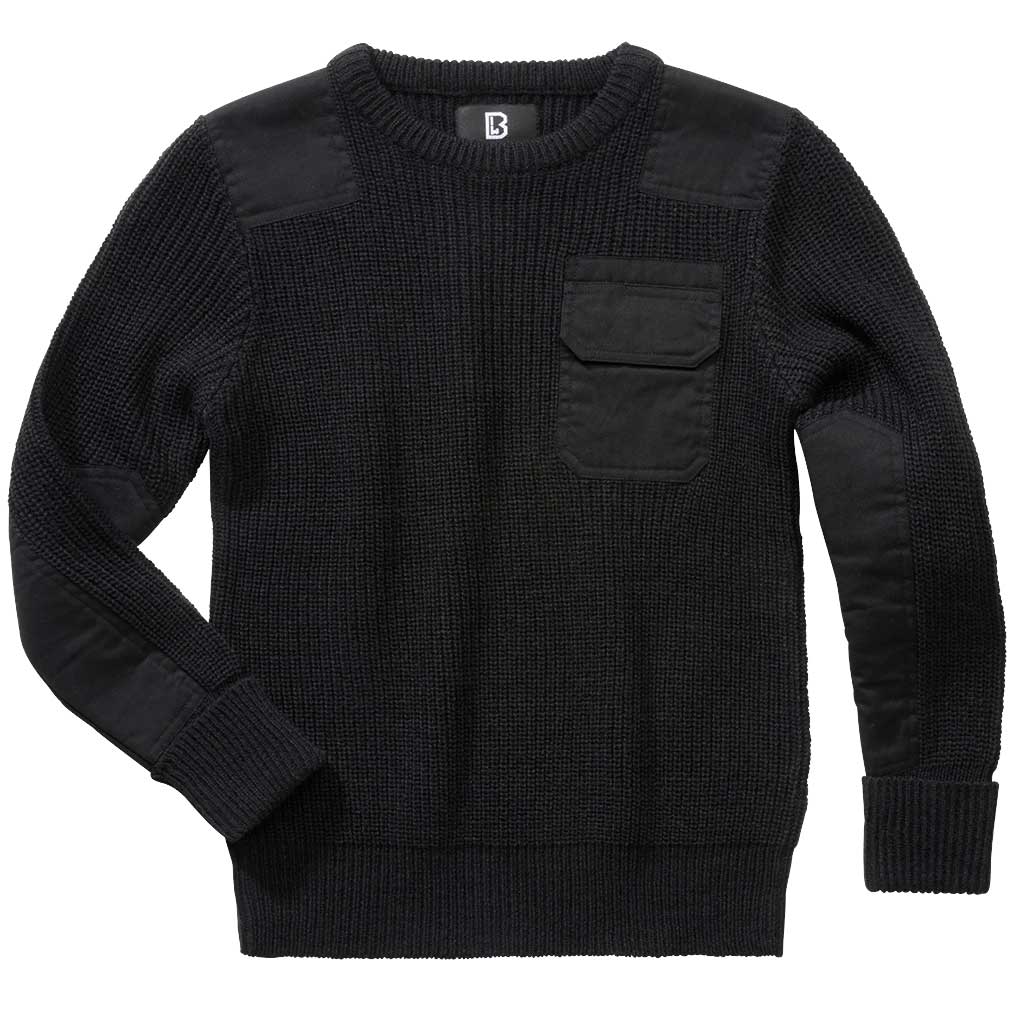Brandit BW Pullover Children's Sweater - Black