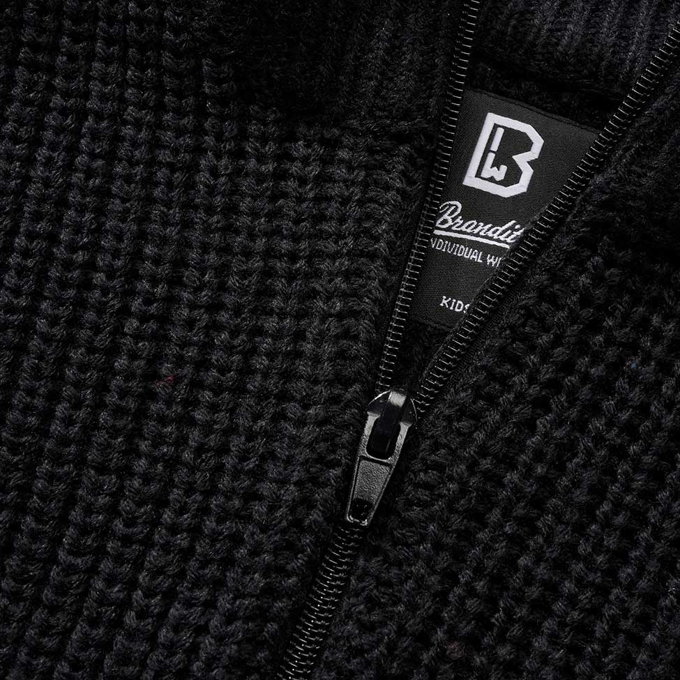 Brandit Marine Troyer Pullover Children's Sweater - Black