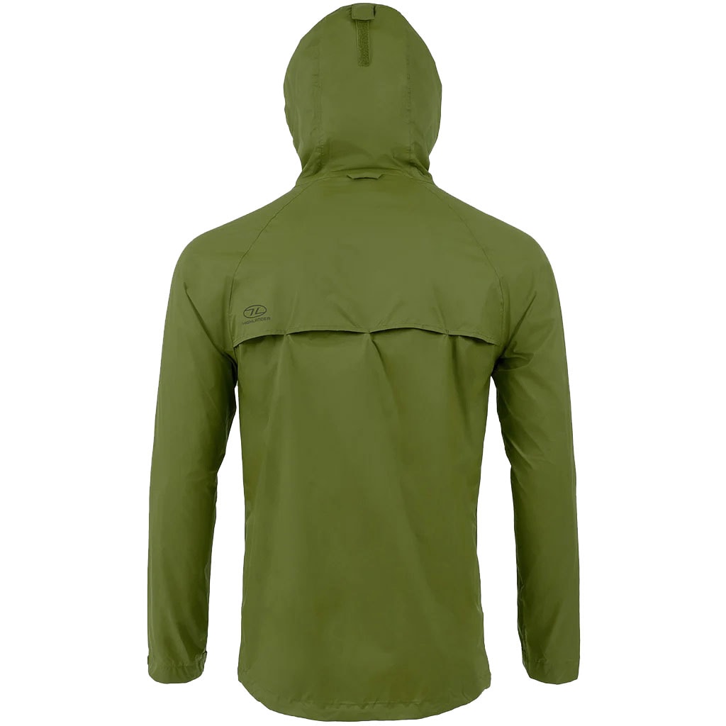 Highlander Outdoor Stow & Go Pack Away Waterproof Jacket - Olive