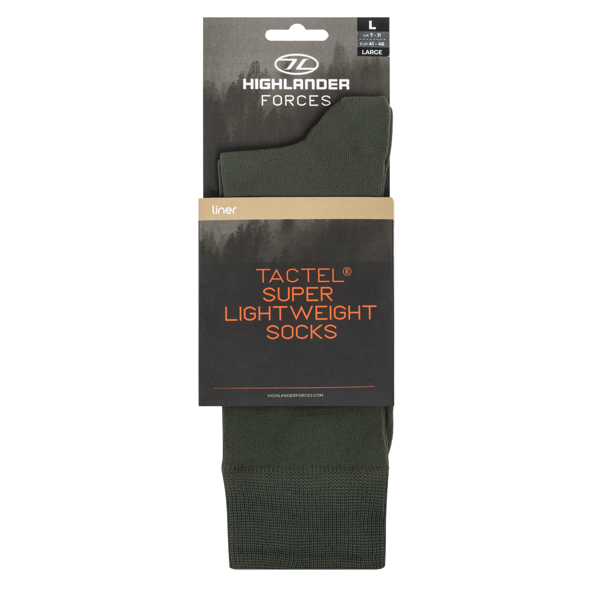 Highlander Outdoor Tactel Sock - Olive