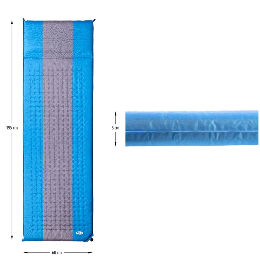 Nils Camp NC4340 self-inflating mat - Blue-Gray
