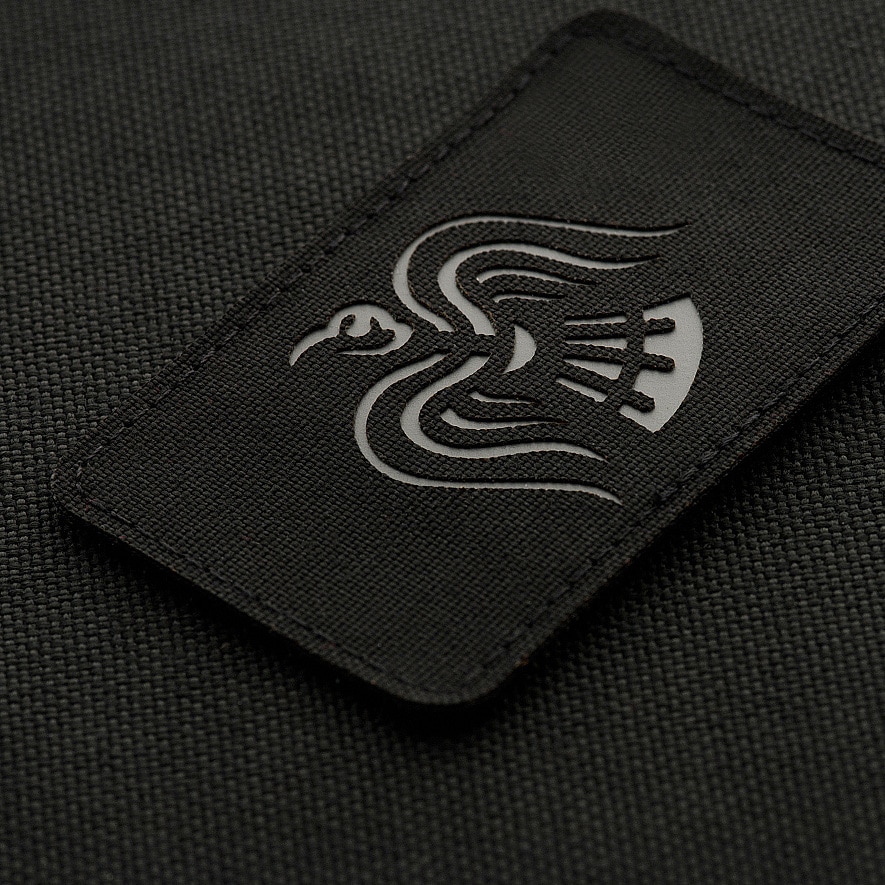 M-Tac Raven Banner Laser Cut Patch - Black/Gray