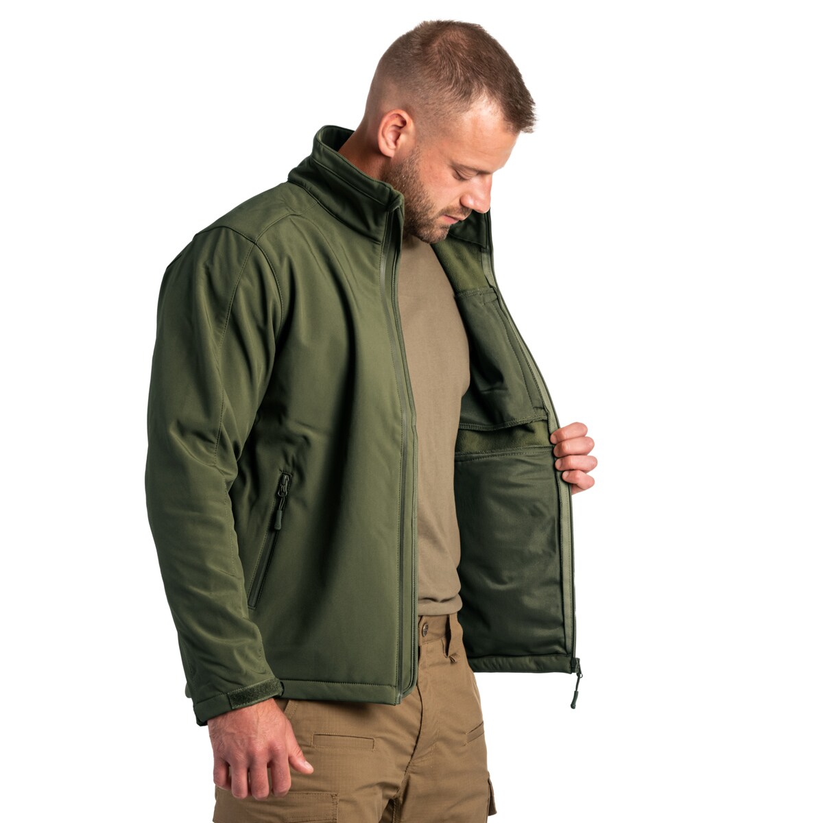 Highlander Outdoor Odin Softshell Jacket - Olive