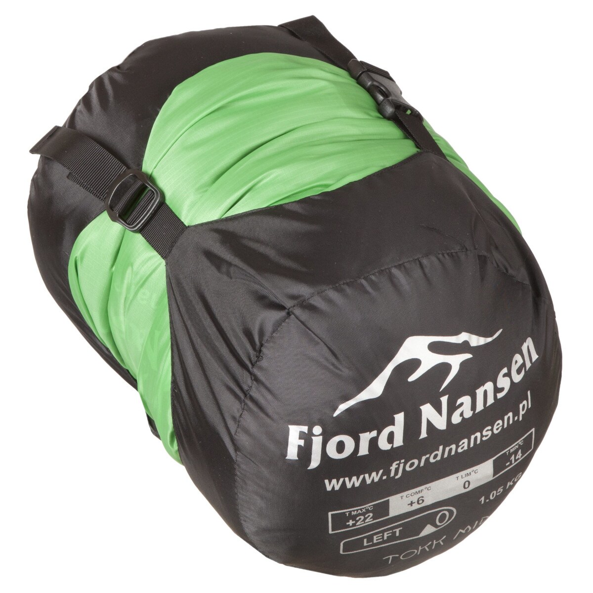 Fjord Nansen Tokk MID Emerald 1050 g Sleeping Bag - right