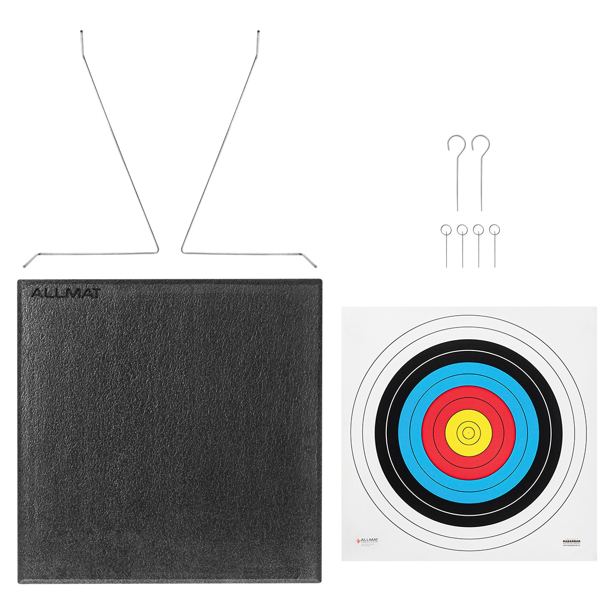 Archery Foam Target 60 x 60 x 15 cm with stand