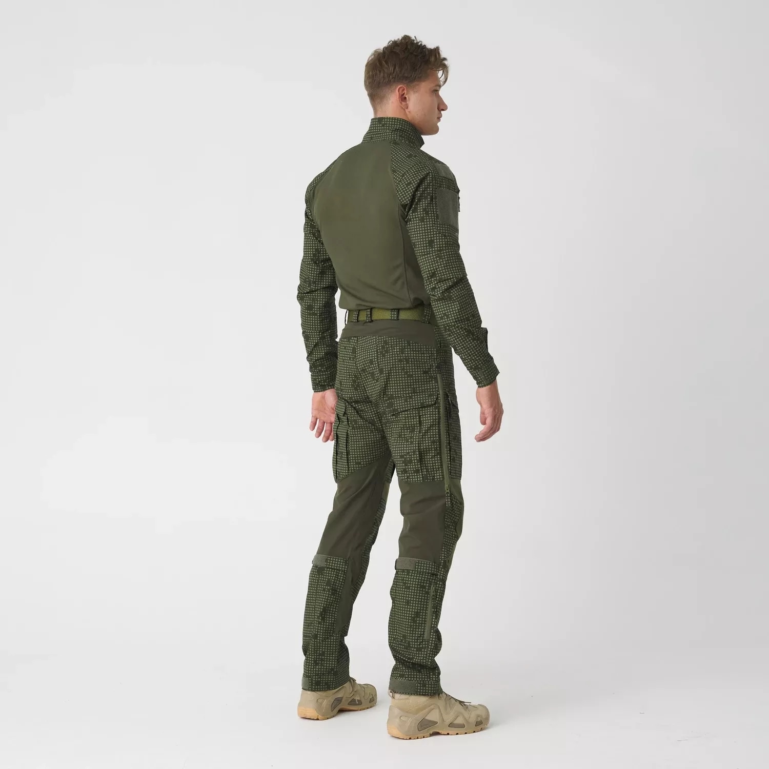 Helikon MCDU Polycotton Stretch Rip-Stop trousers - Desert Night Camo / Olive Green