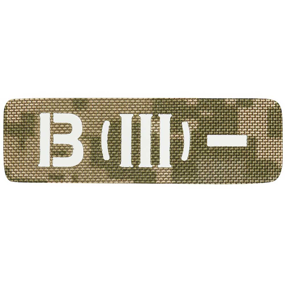 M-Tac Patch with blood type B (III) Rh- Laser Cut - MM14