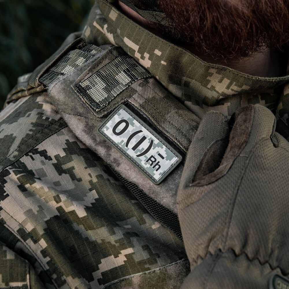 M-Tac Patch with blood type 0 (I) Rh- PVC - MM14