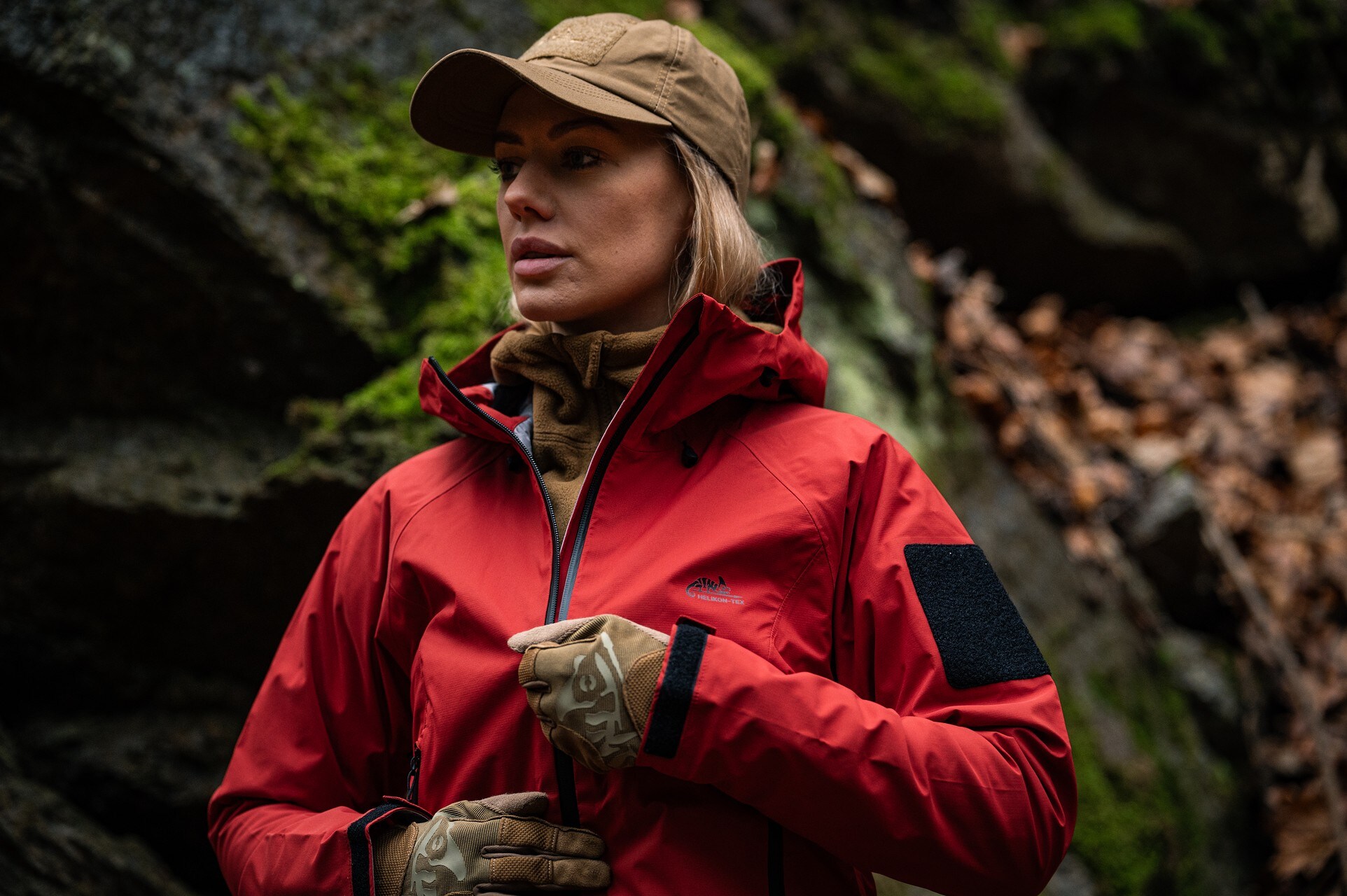 Helikon Squall Hardshell women's jacket - Crimson Sky