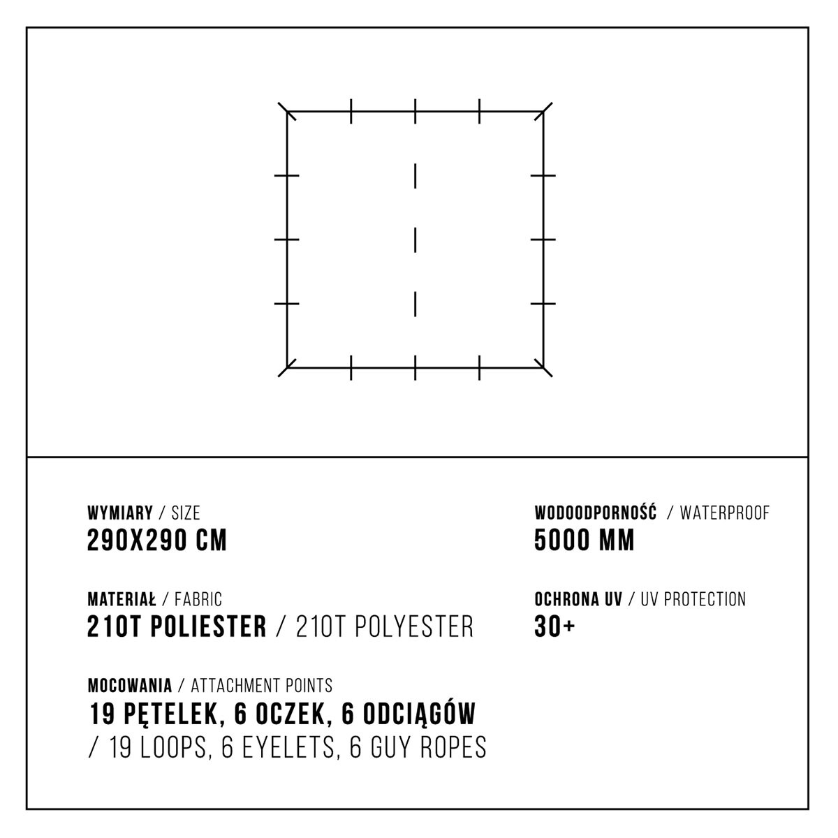 Alpinus Zagros Tarp - Green