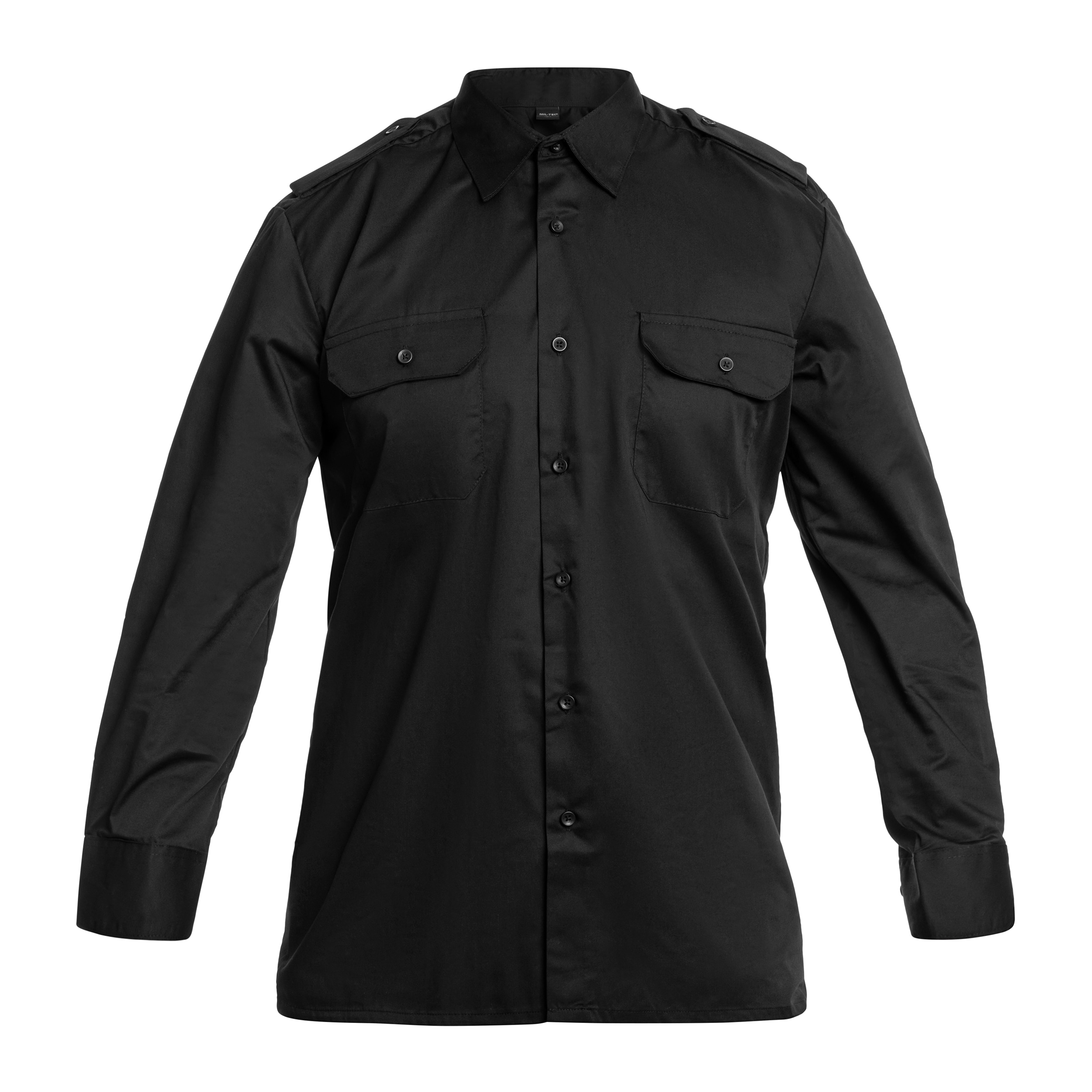 Mil-Tec Service Long Sleeve Shirt - Black