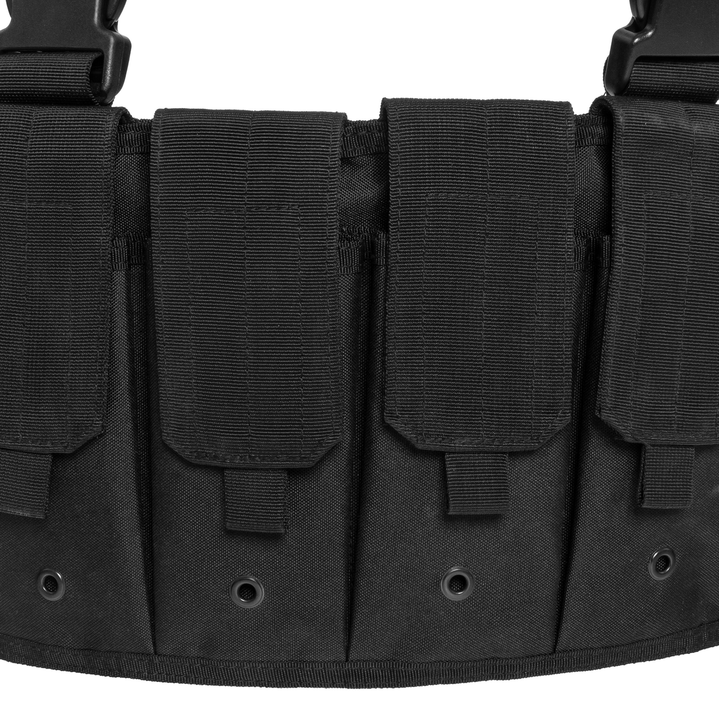 Mil-Tec Mag Carrier Chest Rig Tactical Vest - Black