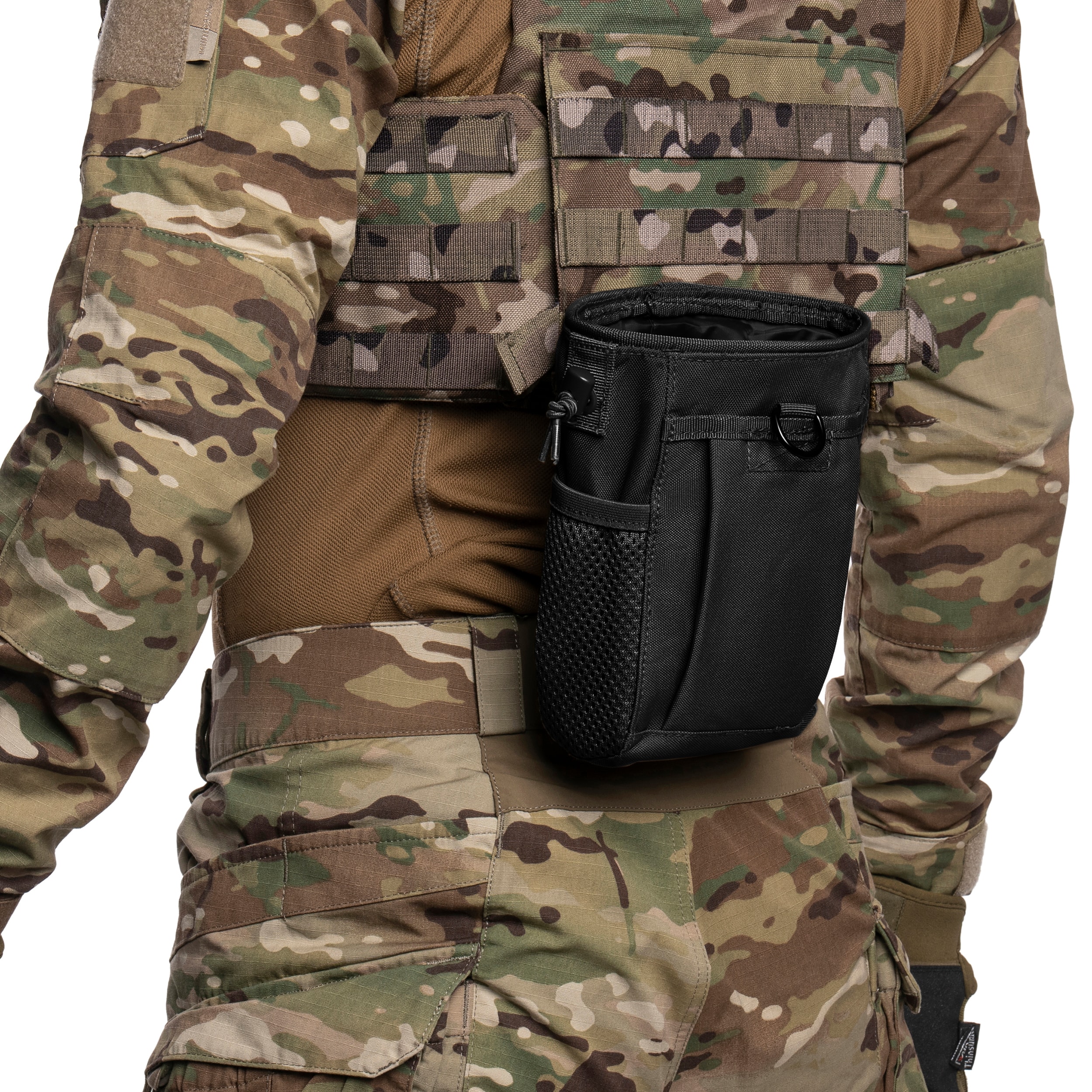 Mil-Tec MOLLE Open Dump Pouch - Black