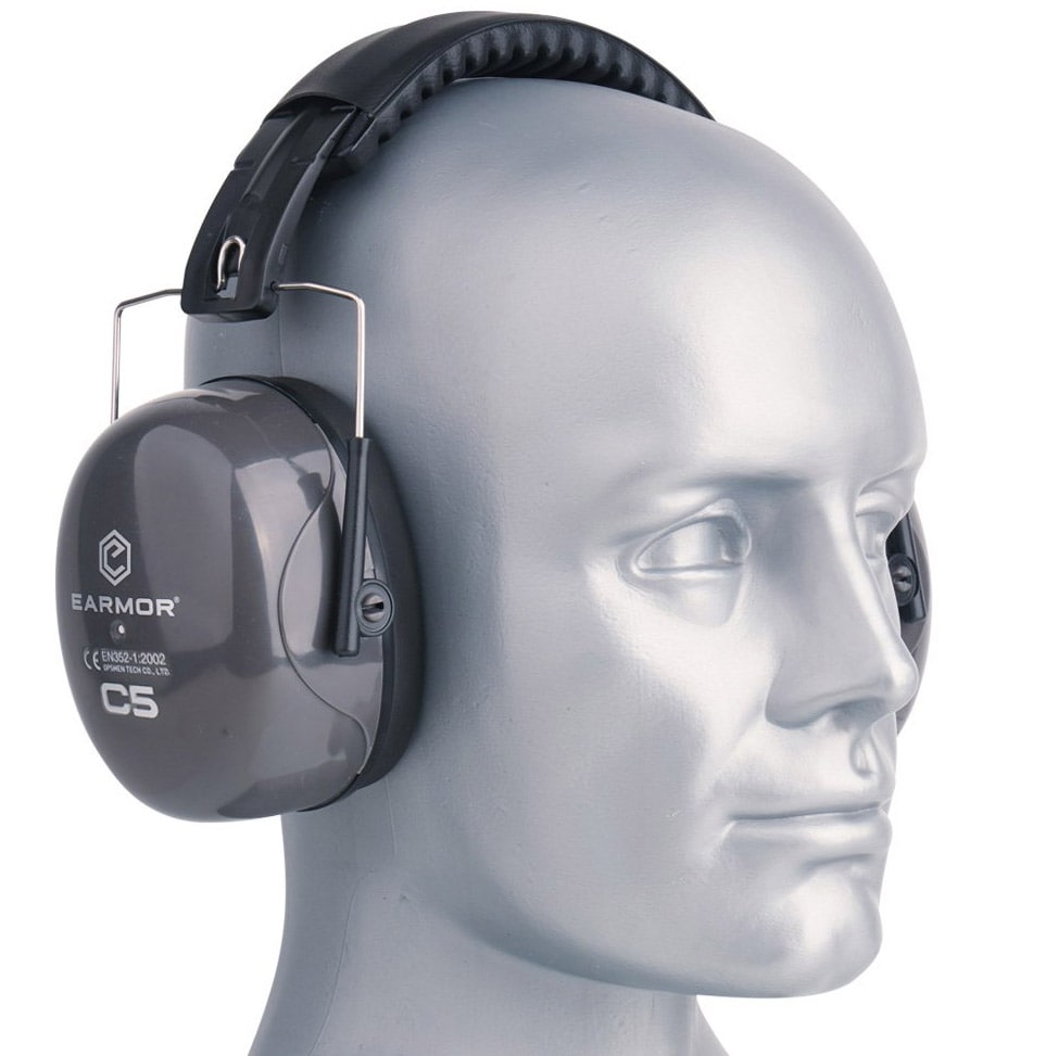 Earmor C5 Passive Hearing Protectors - Gray