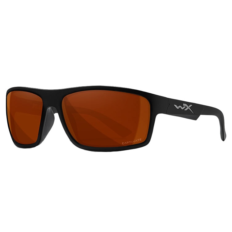Wiley X Peak Glasses - Captivate Polarized Copper/Matte Black