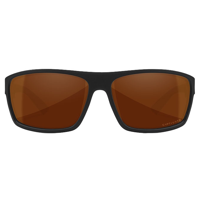Wiley X Peak Glasses - Captivate Polarized Copper/Matte Black