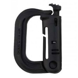 MFH Plastic Carabiner Molle 2-pack - Black