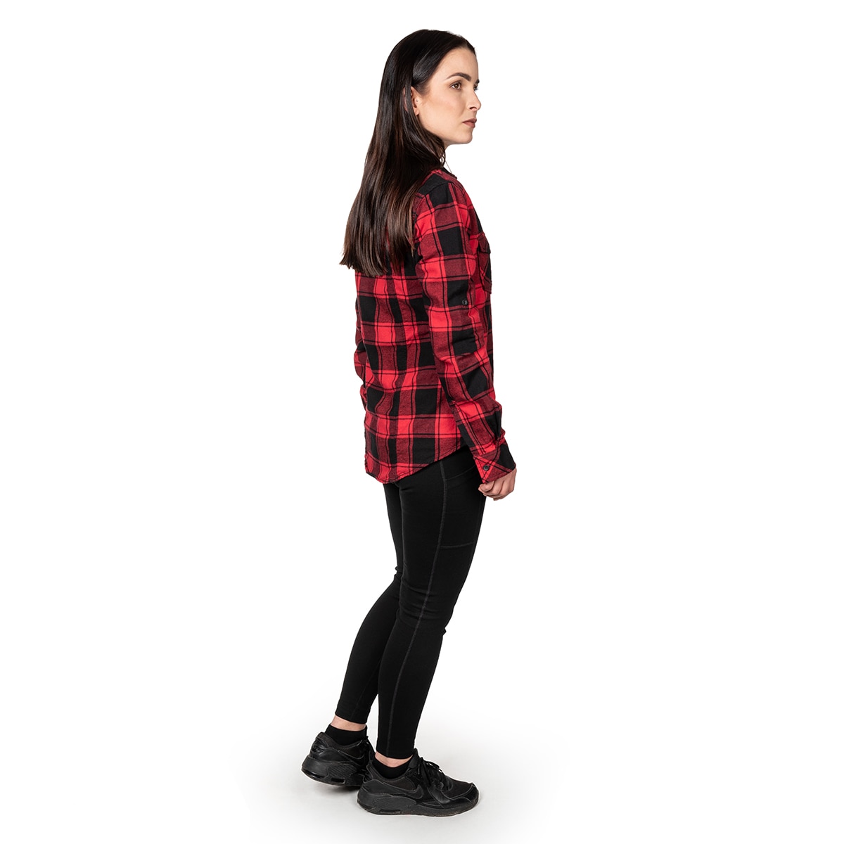 Brandit Women's AMY Flannel shirt - Red/Black