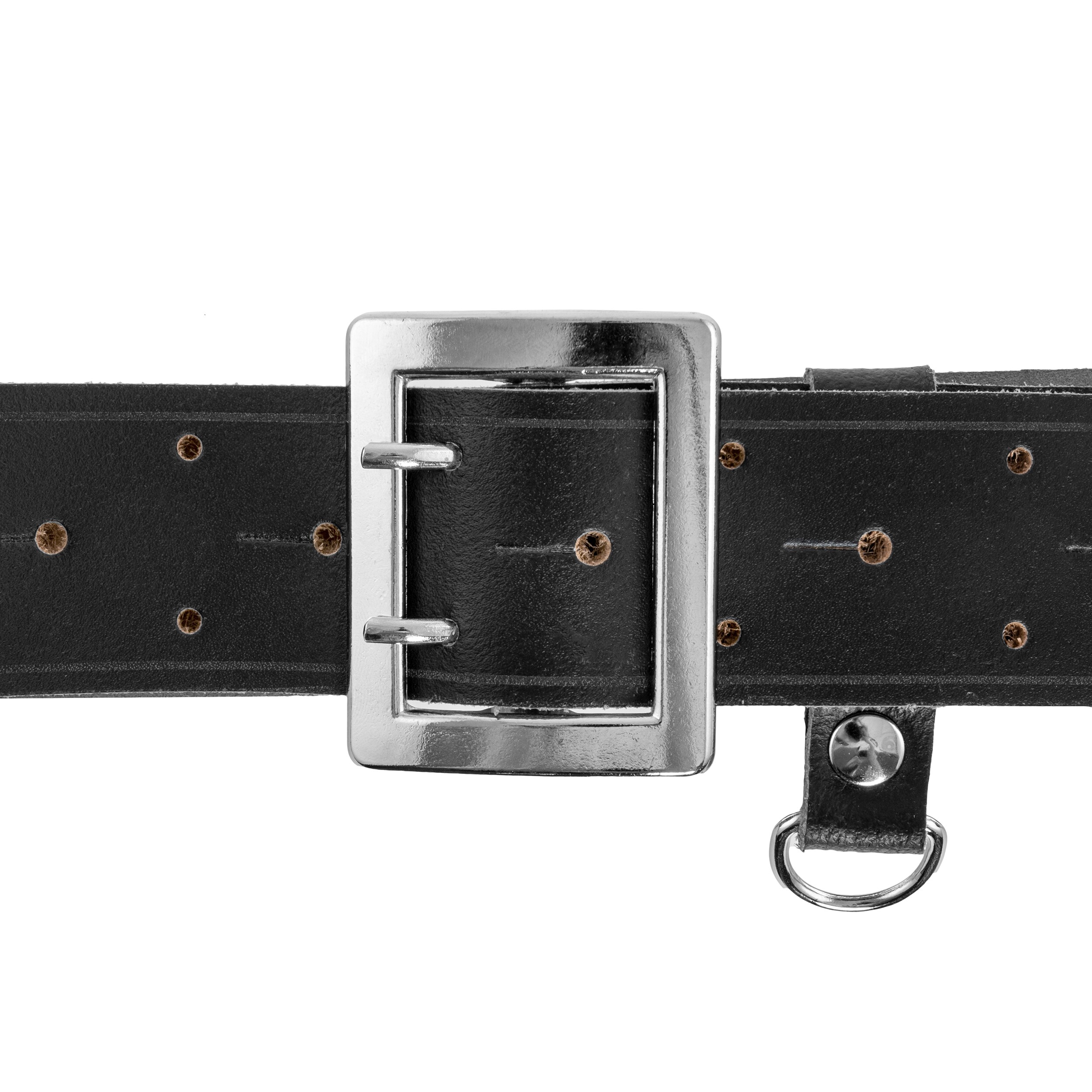 Miran Officer Grain Leather Belt - Black