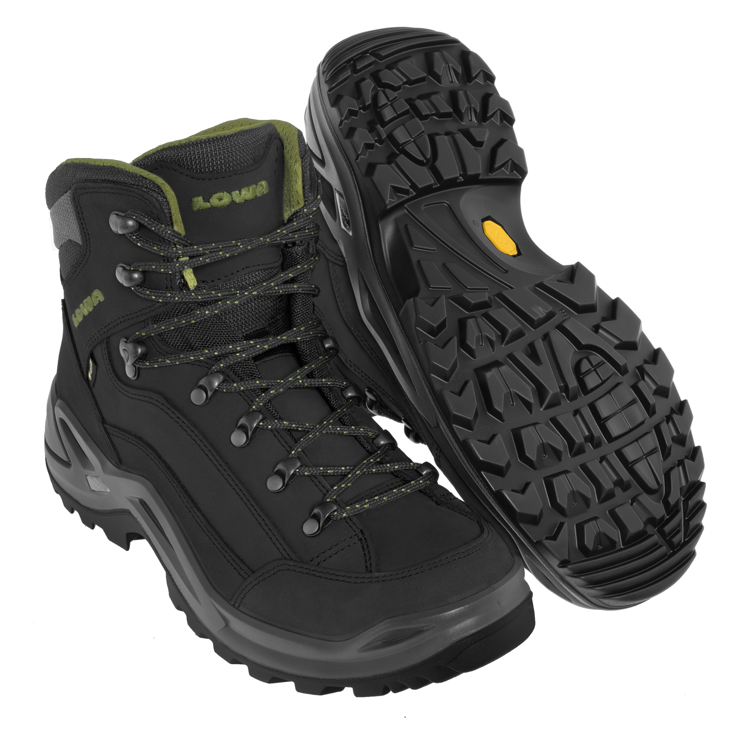Lowa Renegade GTX MID Boots - Black/Olive