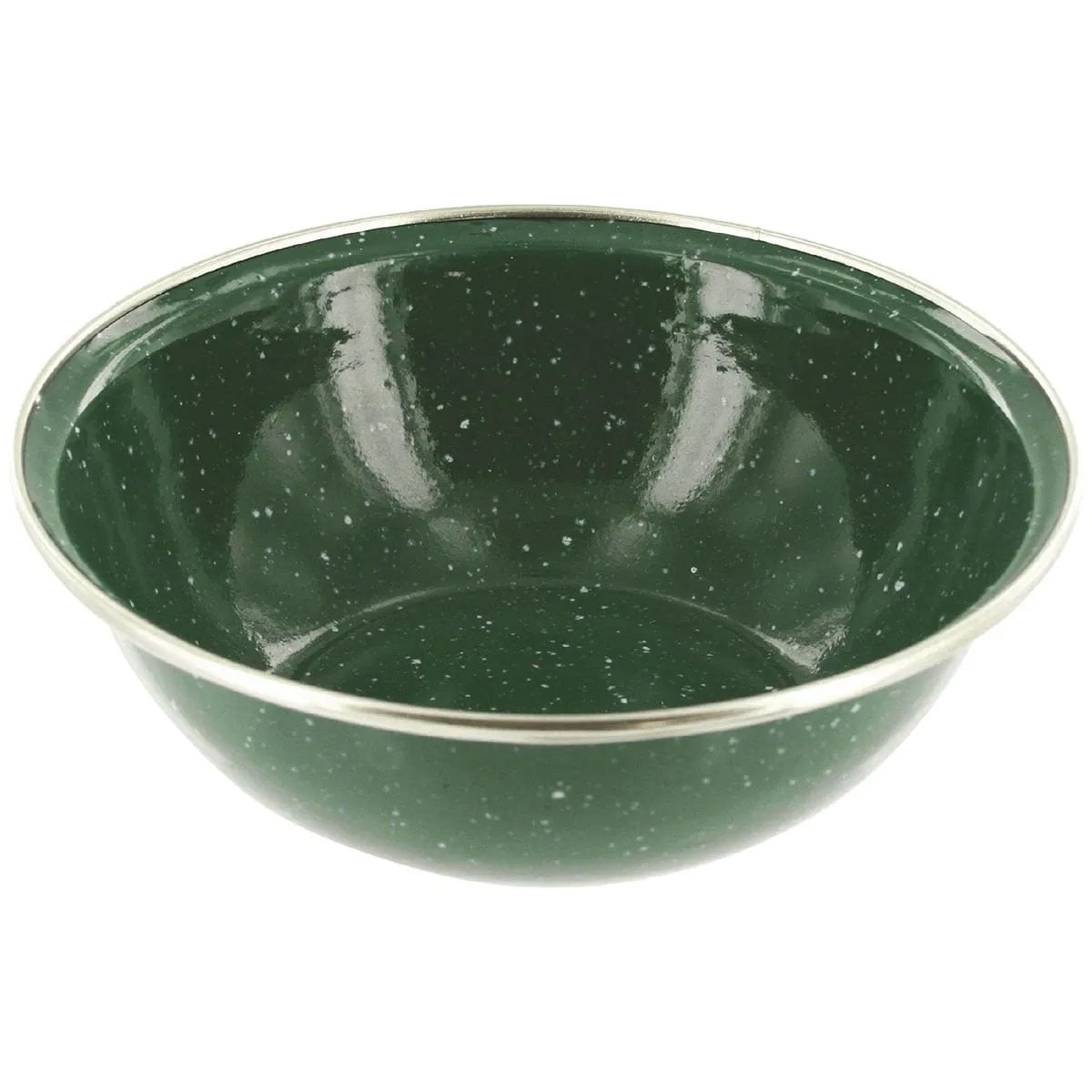 Highlander Outdoor Deluxe Deep Steel Bowl - Green