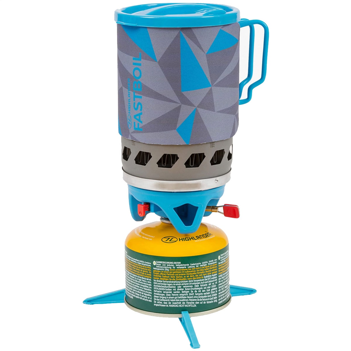Highlander Fastboil MK3 Travel Stove with pot - Blue