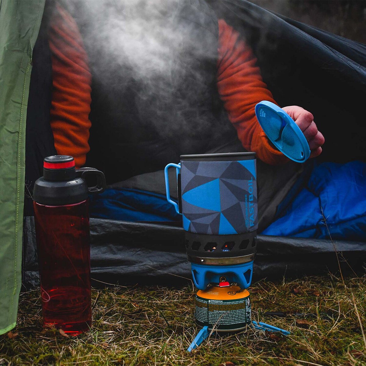 Highlander Fastboil MK3 Travel Stove with pot - Blue