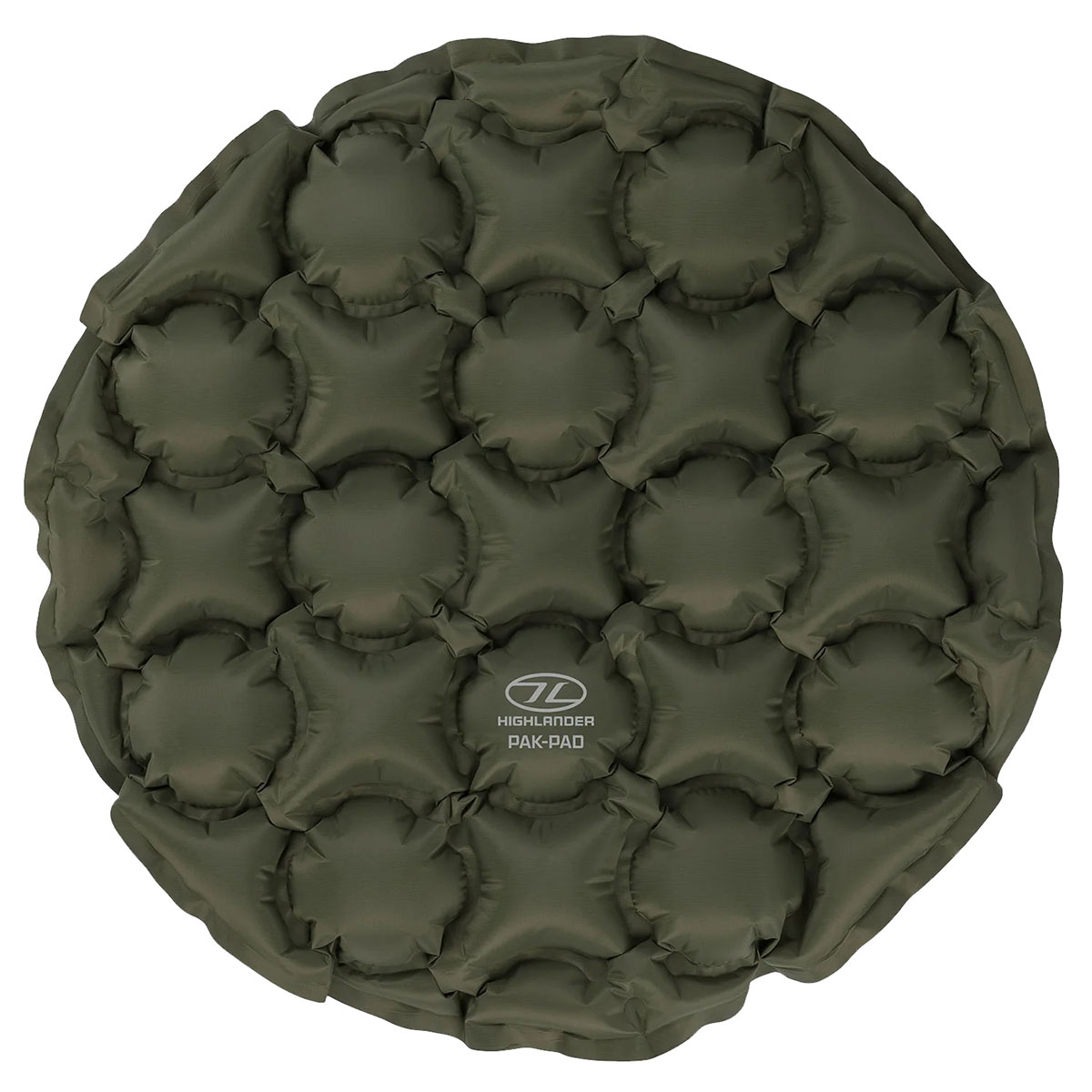Highlander Outdoor Pak-Pad Inflatable Seat Pad - Olive