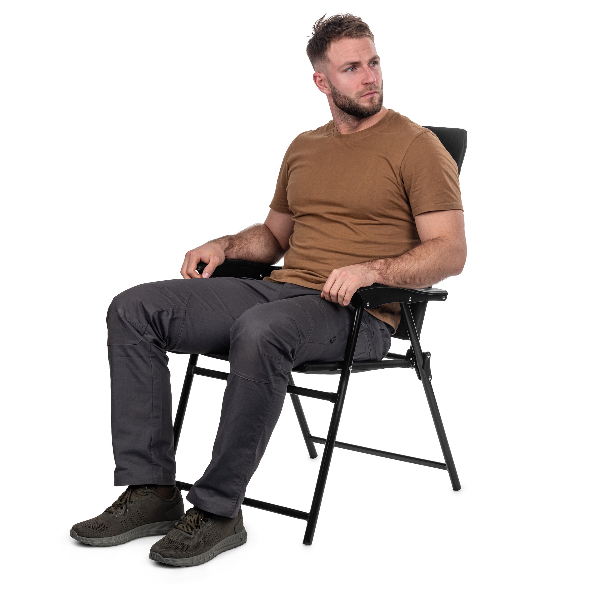 Mil-Tec Army Folding Hiking Chair - Black