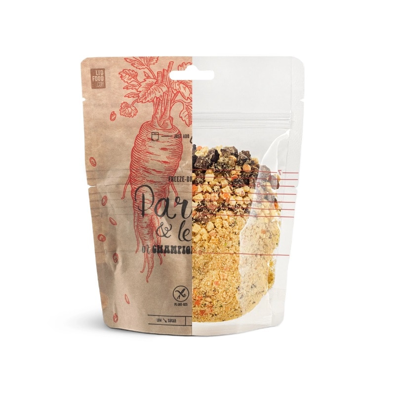 LYOFOOD Eko freeze-dried parsnips and lentils in mushroom sauce 70 g