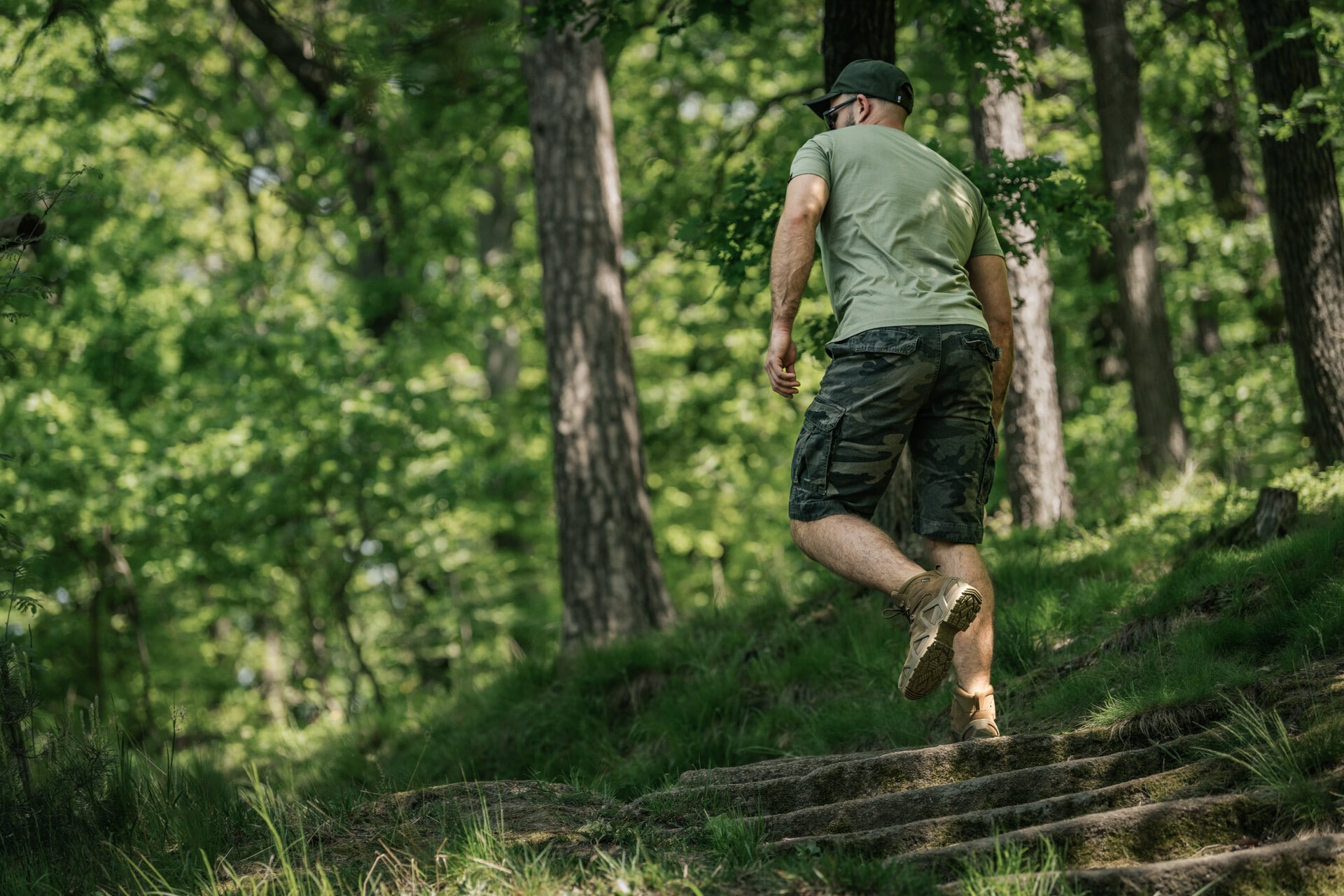 Mil-Tec Vintage Prewash Shorts - Dark Camo